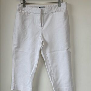 Liz Claiborne White Stretch Capri Pants